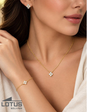 LOTUS SILVER NECKLACE